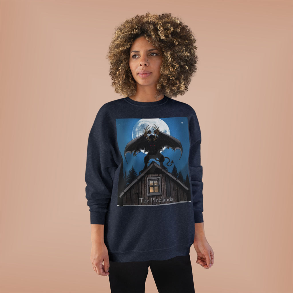 Werewolf Moon Crewneck Sweatshirt — Night Forest Horror Graphic