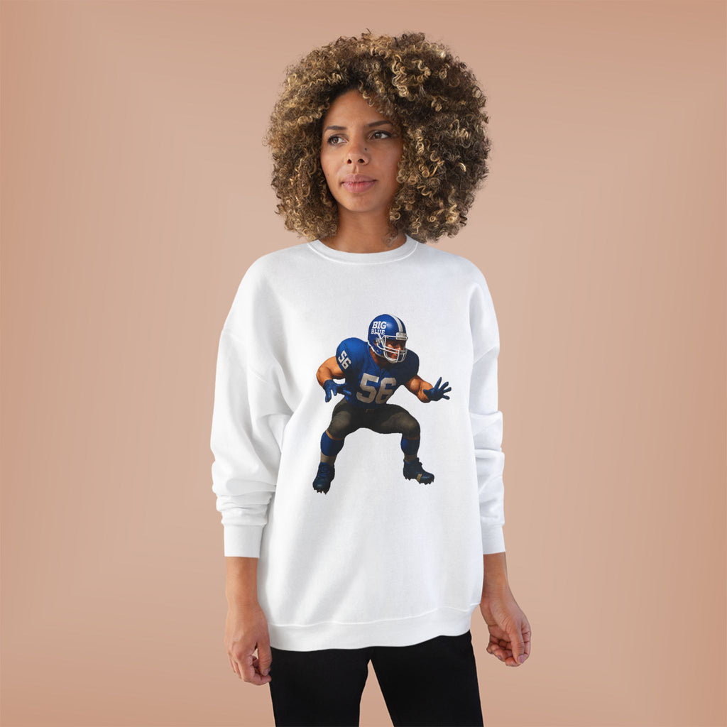 Football Linebacker Illustration Crewneck Sweatshirt