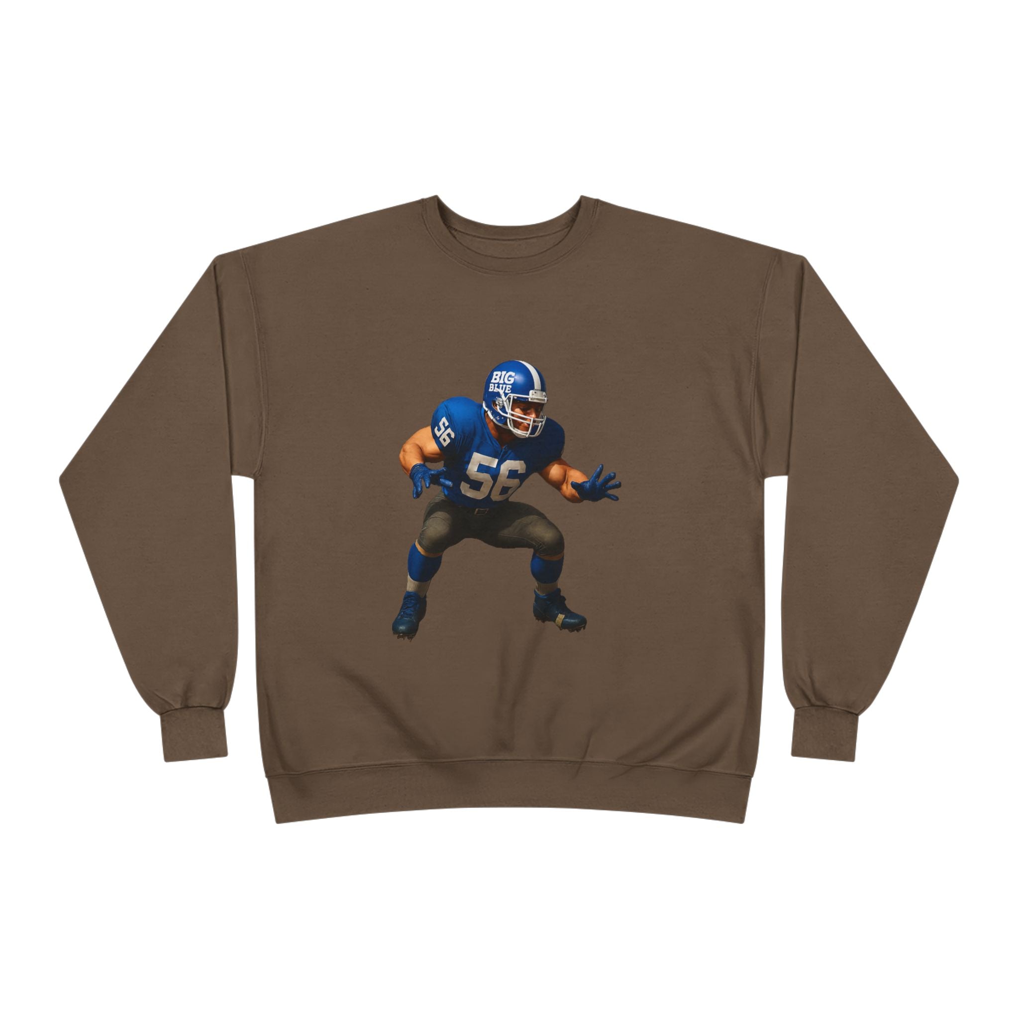 Football Linebacker Illustration Crewneck Sweatshirt