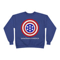 Copy of American Target Crewneck Sweatshirt — "United States of AMERICA" Patriotic Graphic