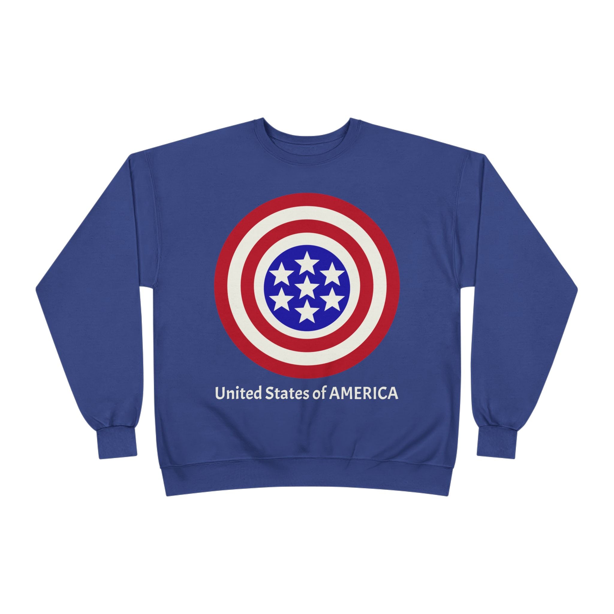 Copy of American Target Crewneck Sweatshirt — "United States of AMERICA" Patriotic Graphic