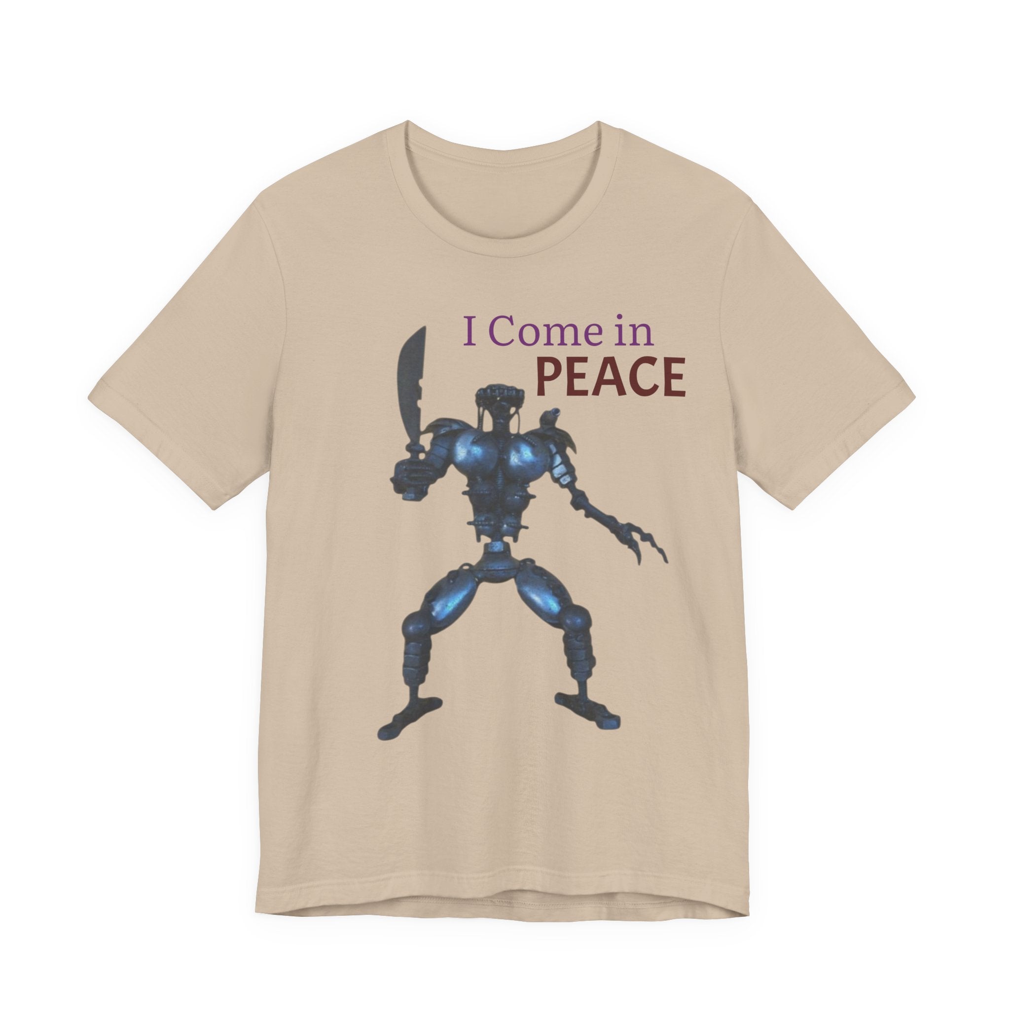 T-Shirt — I Come in Peace Robot Graphic Tee