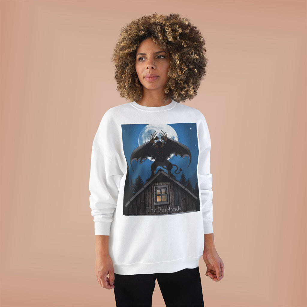 Werewolf Moon Crewneck Sweatshirt — Night Forest Horror Graphic