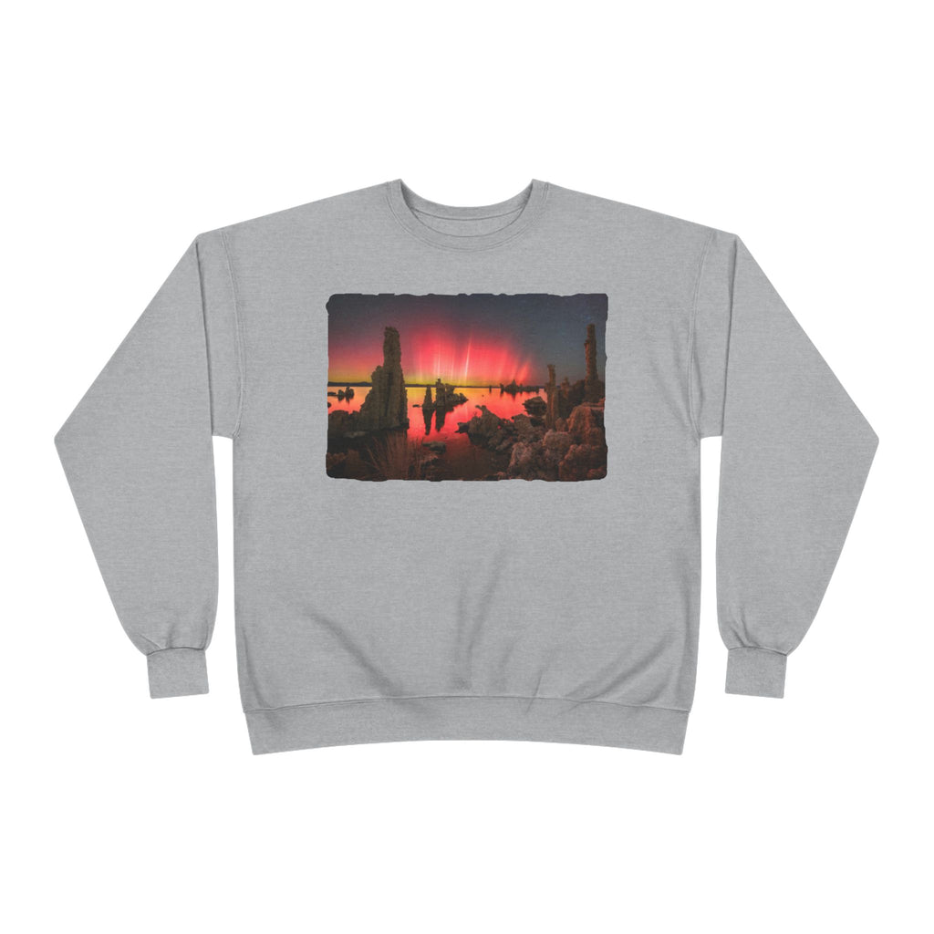 Crewneck Sweatshirt — Neon Desert Nightscape Graphic