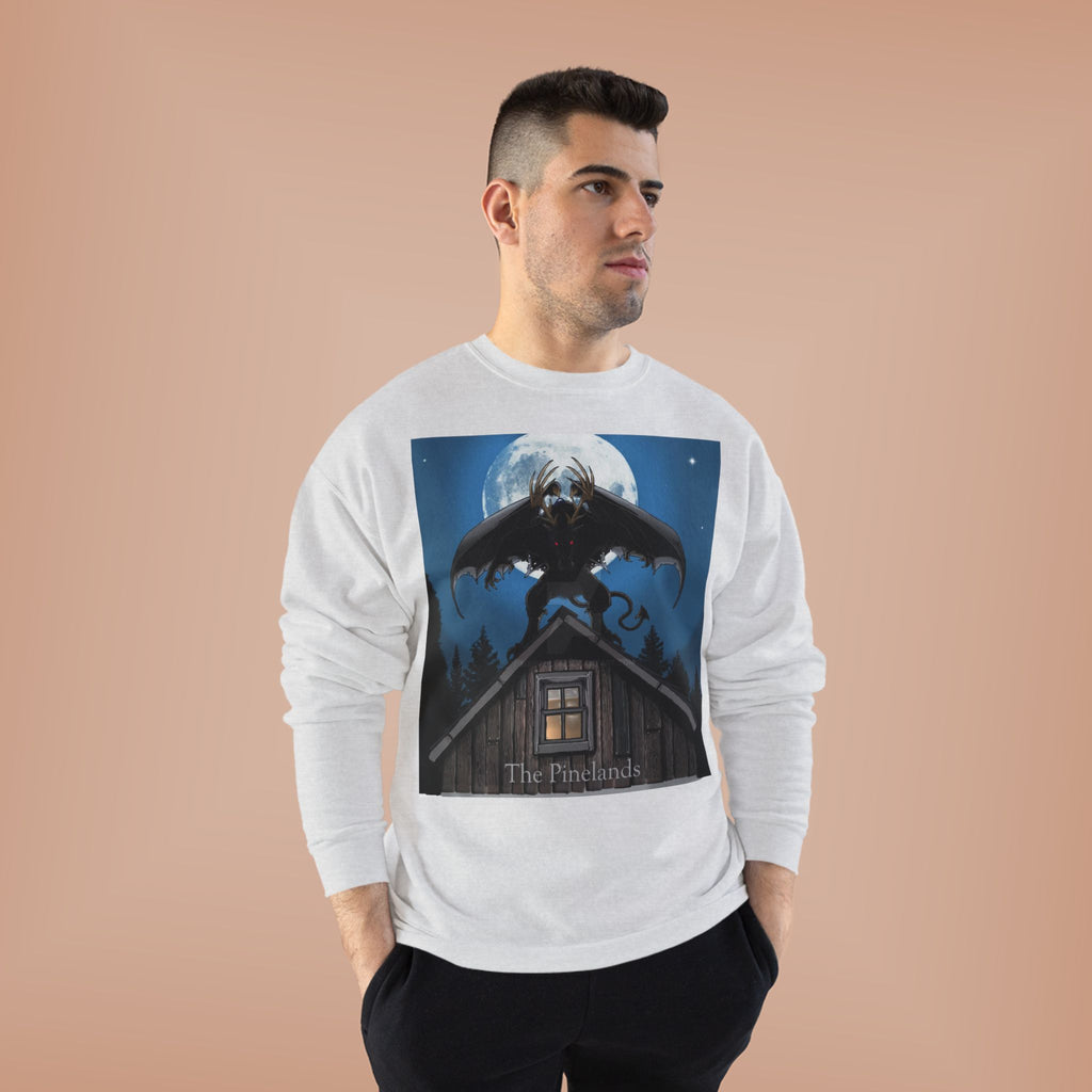 Werewolf Moon Crewneck Sweatshirt — Night Forest Horror Graphic