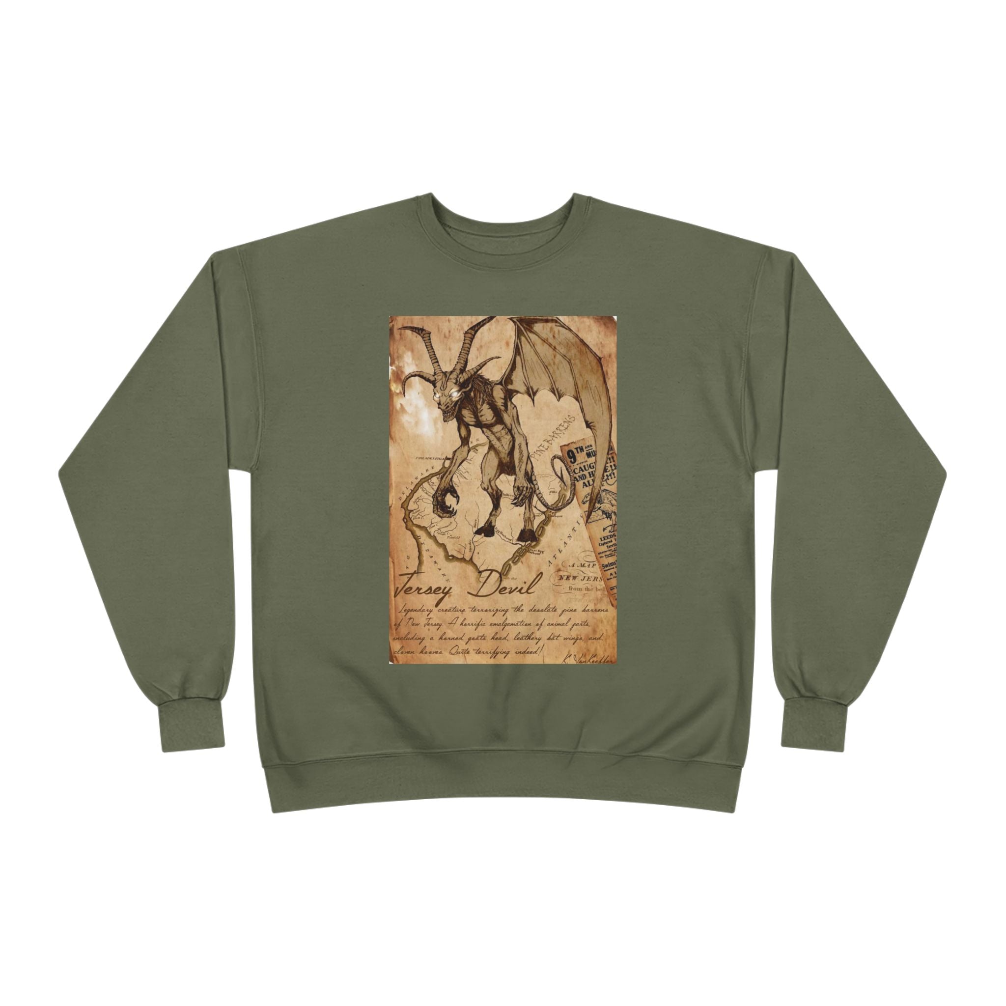 Vintage Demon Sketch Crewneck Sweatshirt