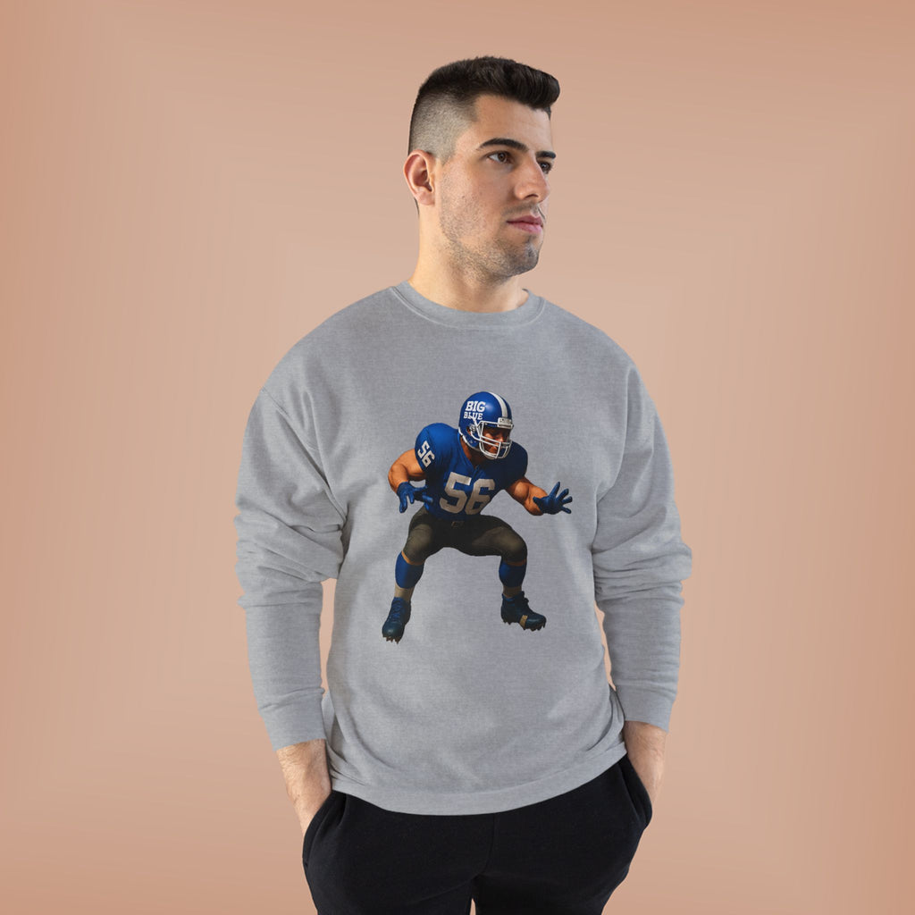 Football Linebacker Illustration Crewneck Sweatshirt