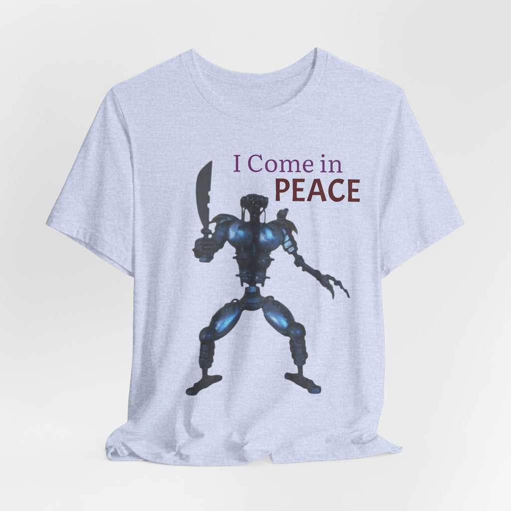 T-Shirt — I Come in Peace Robot Graphic Tee