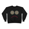 Double Bullseye Crewneck Sweatshirt — Darts Humor Graphic