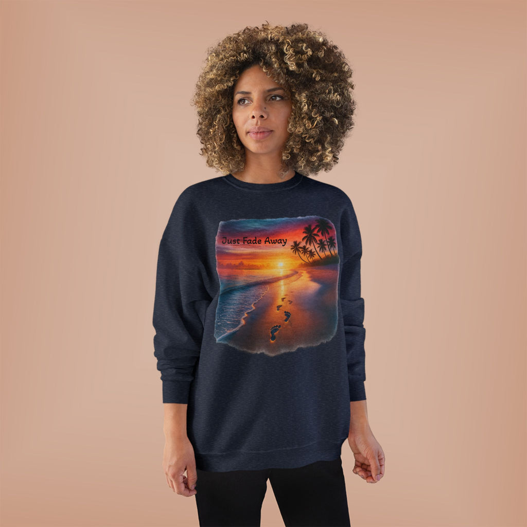 Crewneck Sweatshirt — Sunset Beach "Footprints" Graphic