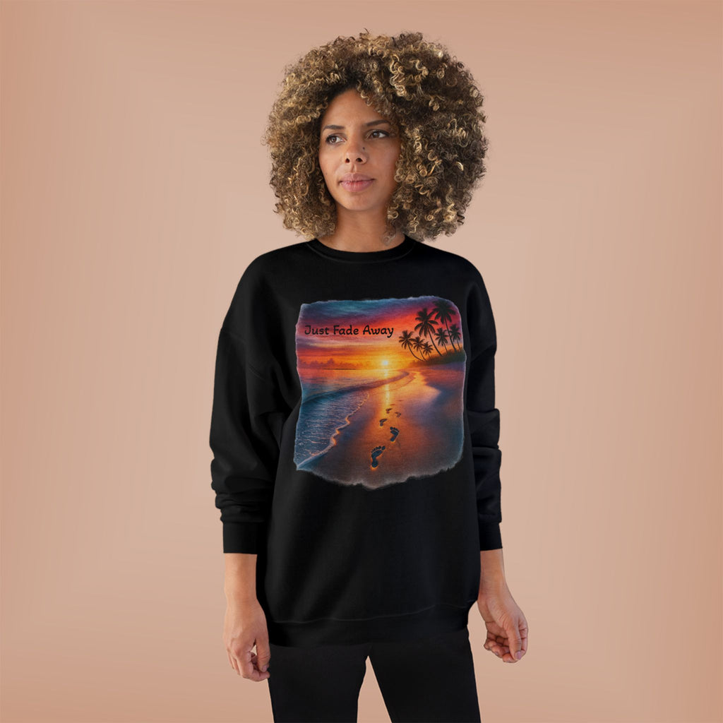 Crewneck Sweatshirt — Sunset Beach "Footprints" Graphic