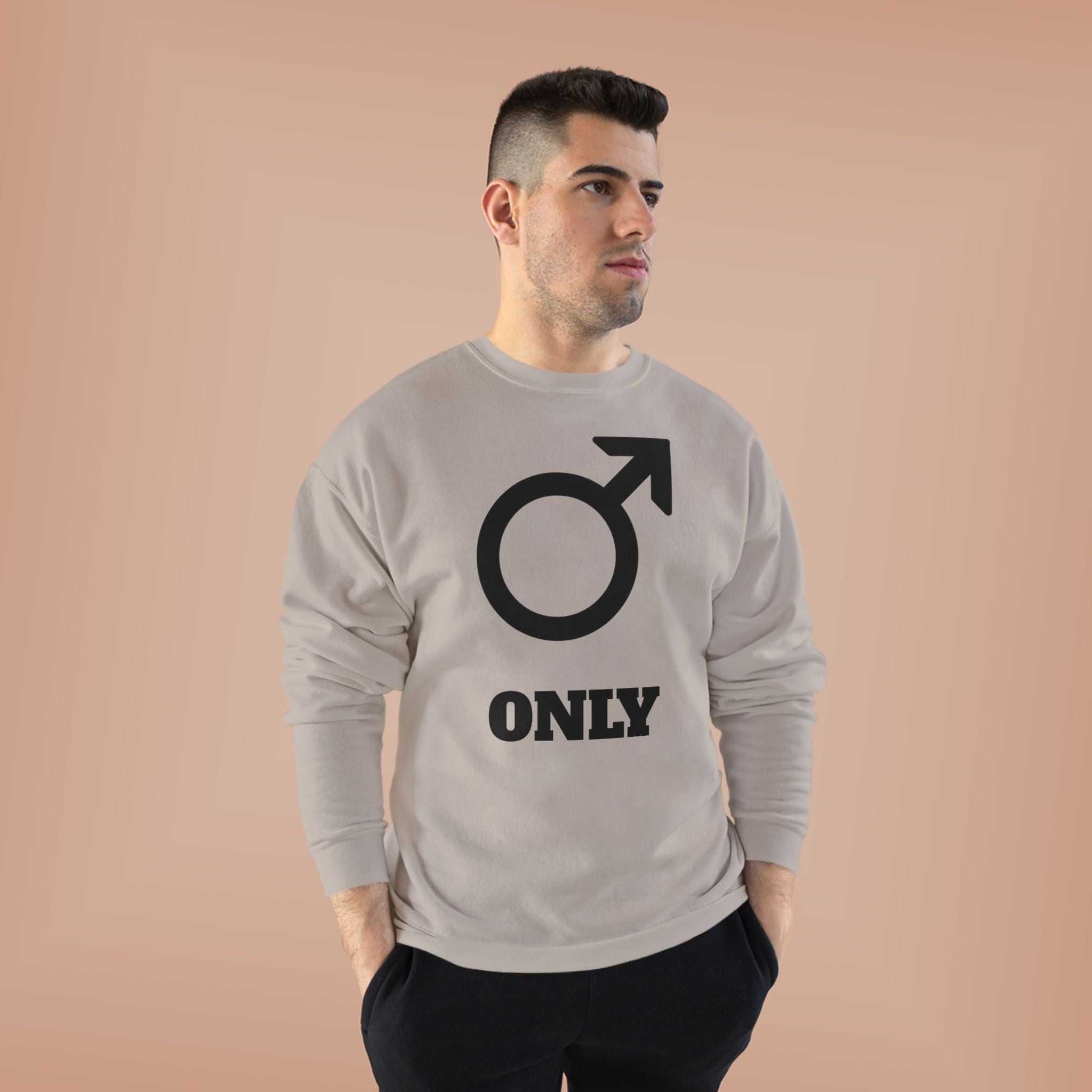 Male Symbol 'Only' Crewneck Sweatshirt