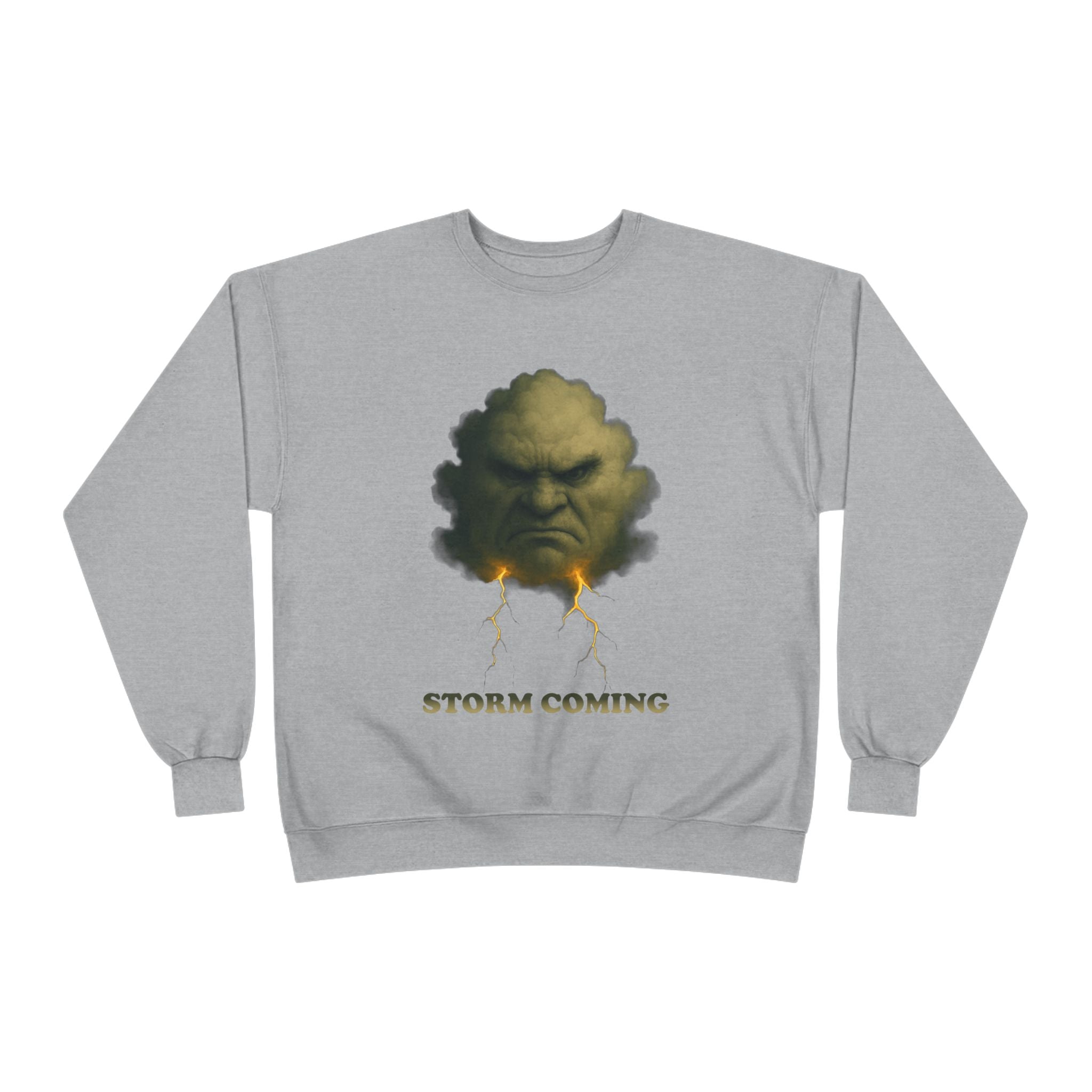 Storm Coming Sweatshirt — Angry Cloud Graphic Crewneck