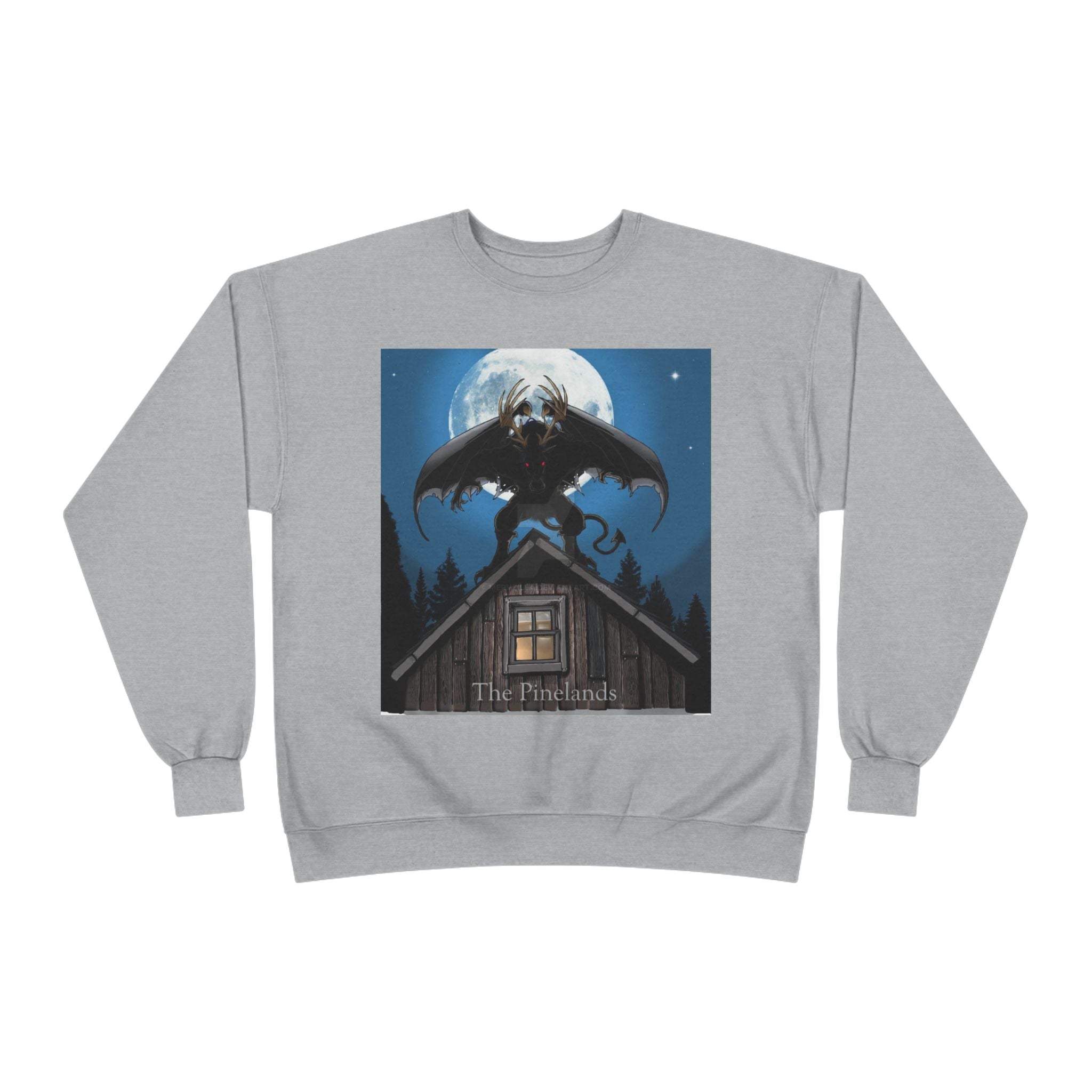 Werewolf Moon Crewneck Sweatshirt — Night Forest Horror Graphic