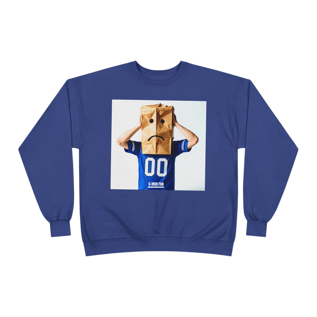Paper Bag Head Crewneck Sweatshirt — Playful Sadness Graphic Sweater