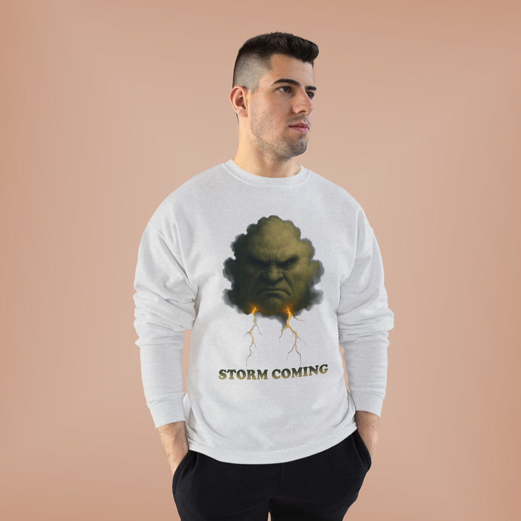 Storm Coming Sweatshirt — Angry Cloud Graphic Crewneck