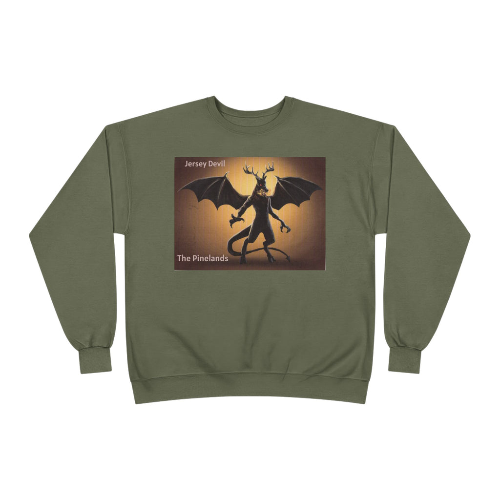 Devil Dragon Crewneck Sweatshirt – "The Firelands" Gothic Fantasy Graphic