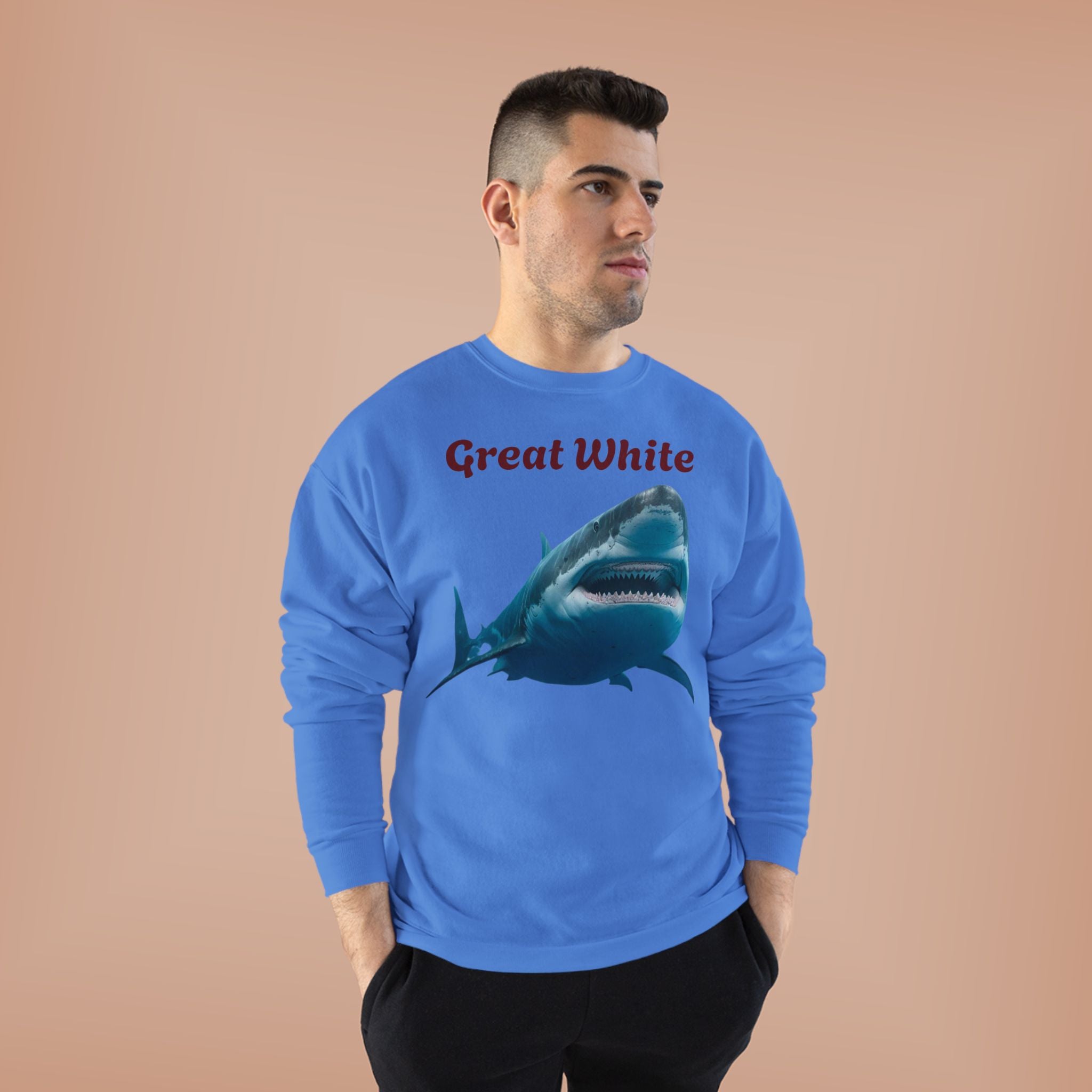 Great White Shark Crewneck Sweatshirt