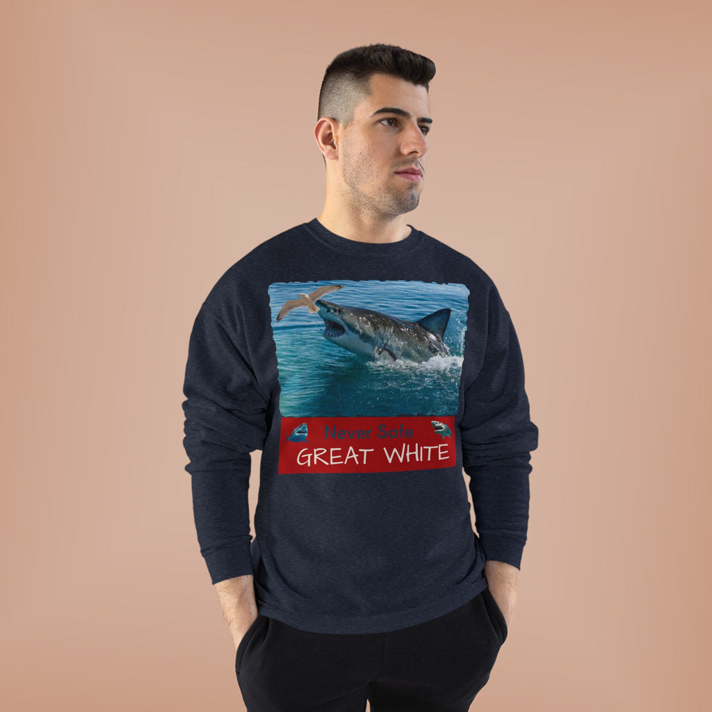 Great White Shark Crewneck Sweatshirt