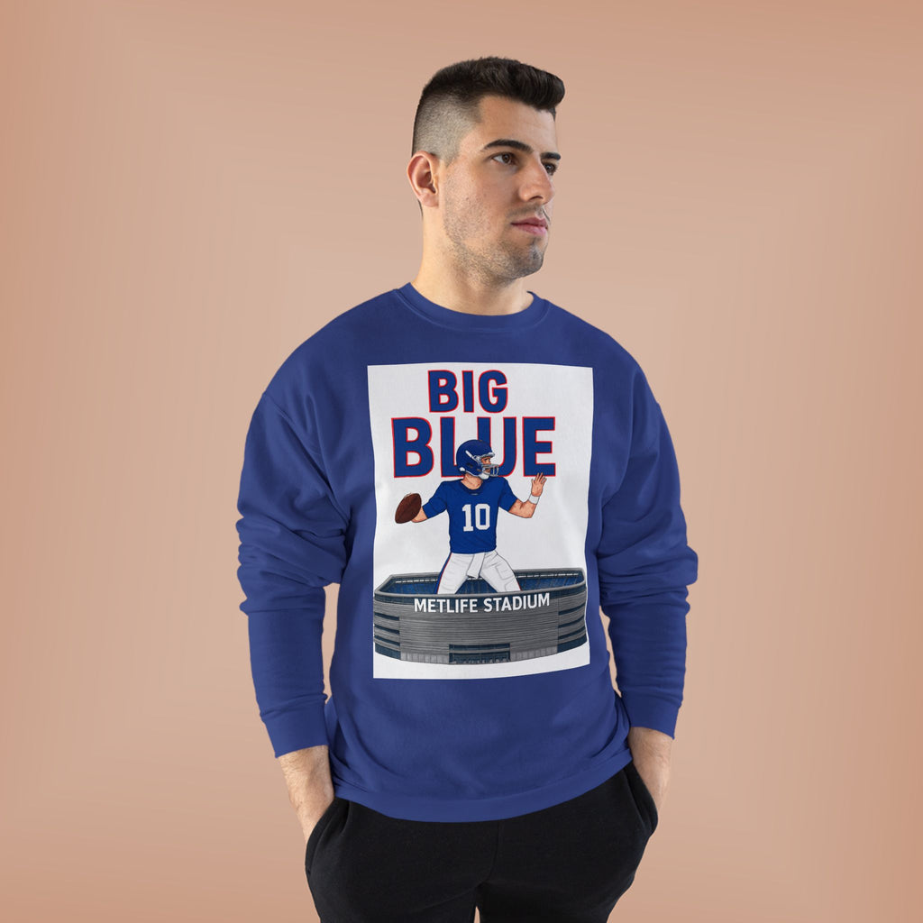Big Blue '10' MetLife Stadium Crewneck Sweatshirt