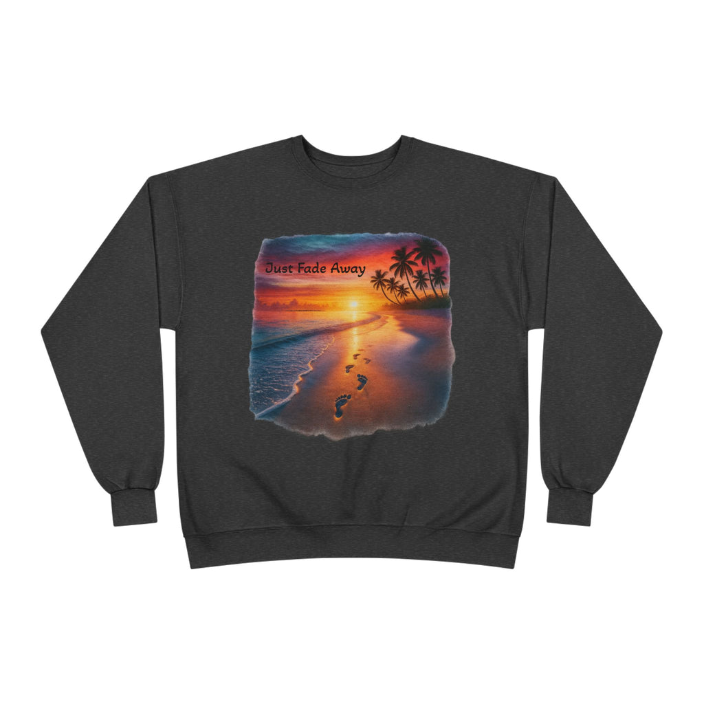 Crewneck Sweatshirt — Sunset Beach "Footprints" Graphic