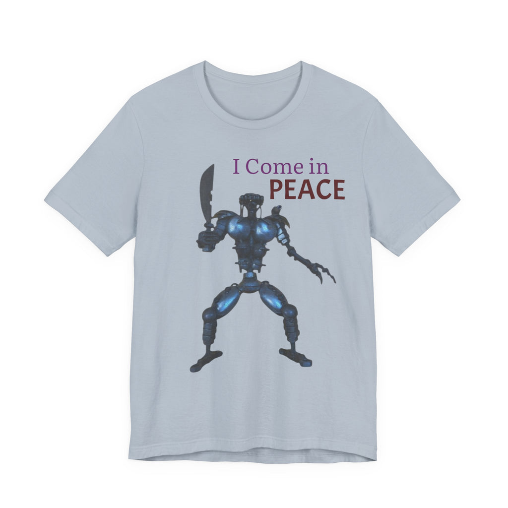 T-Shirt — I Come in Peace Robot Graphic Tee