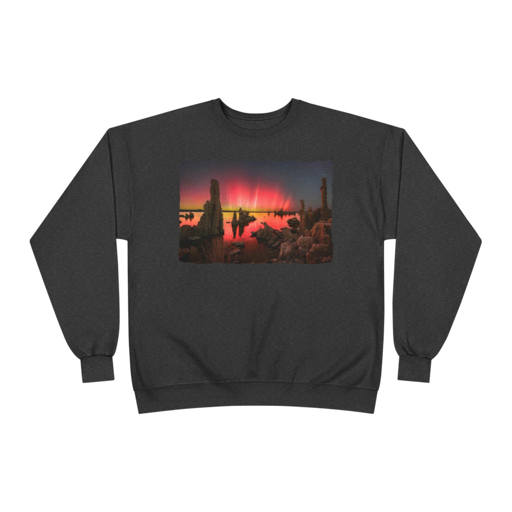 Crewneck Sweatshirt — Neon Desert Nightscape Graphic