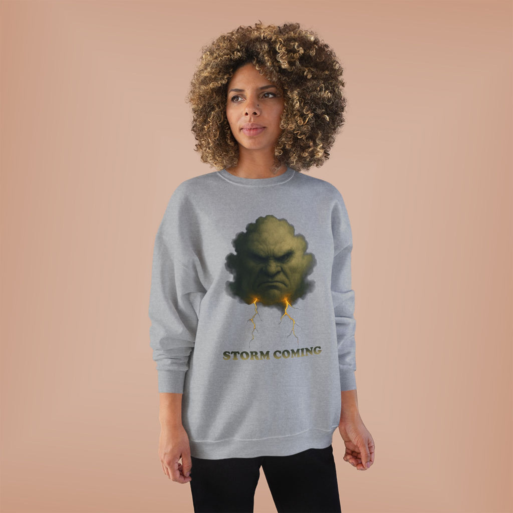 Storm Coming Sweatshirt — Angry Cloud Graphic Crewneck