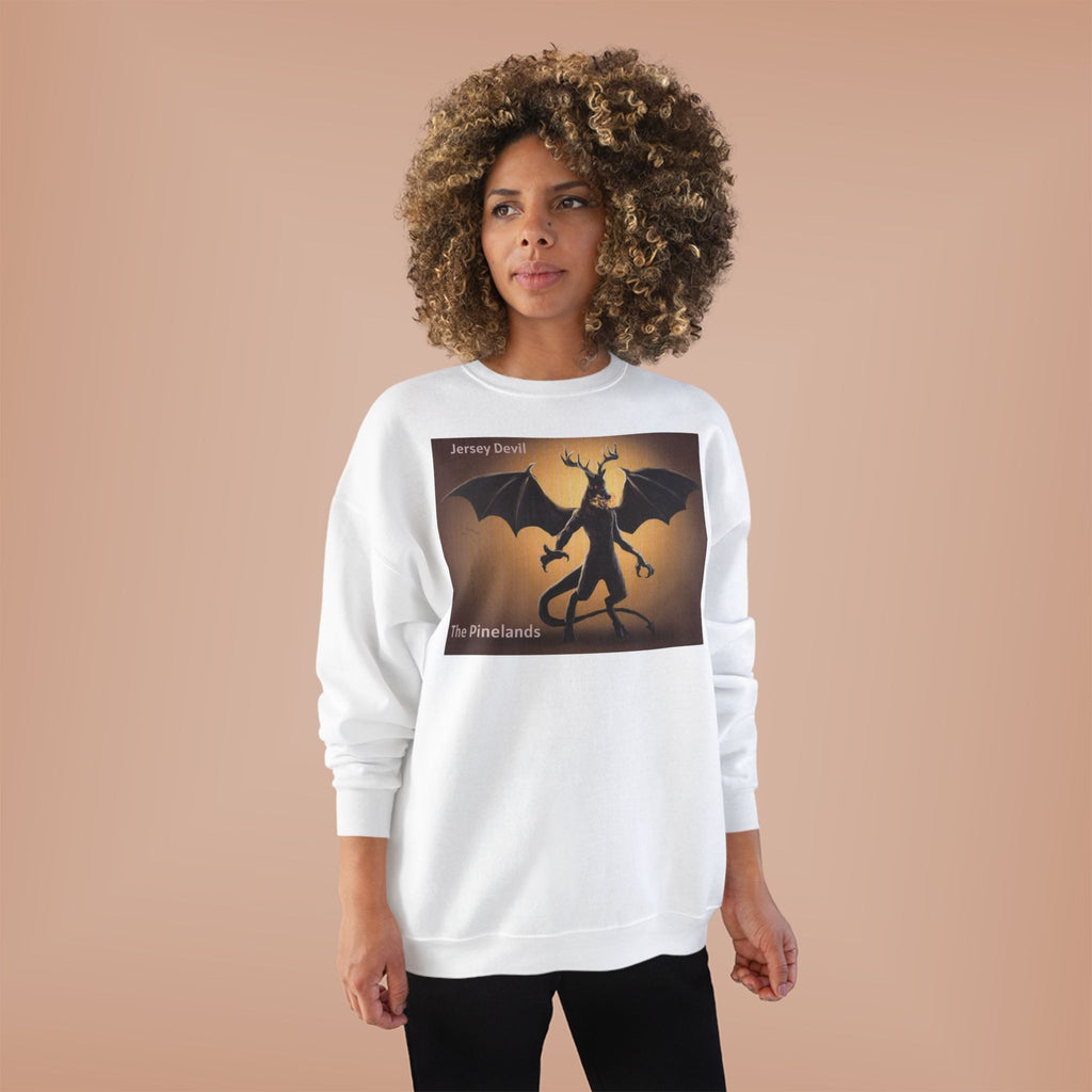 Devil Dragon Crewneck Sweatshirt – "The Firelands" Gothic Fantasy Graphic