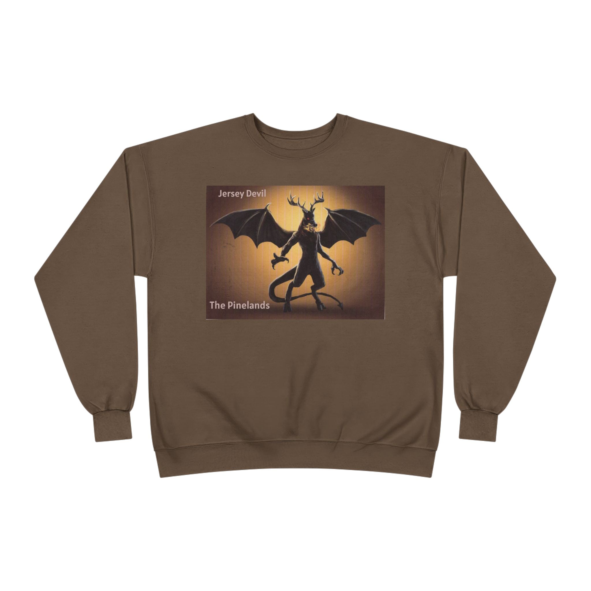 Devil Dragon Crewneck Sweatshirt – "The Firelands" Gothic Fantasy Graphic