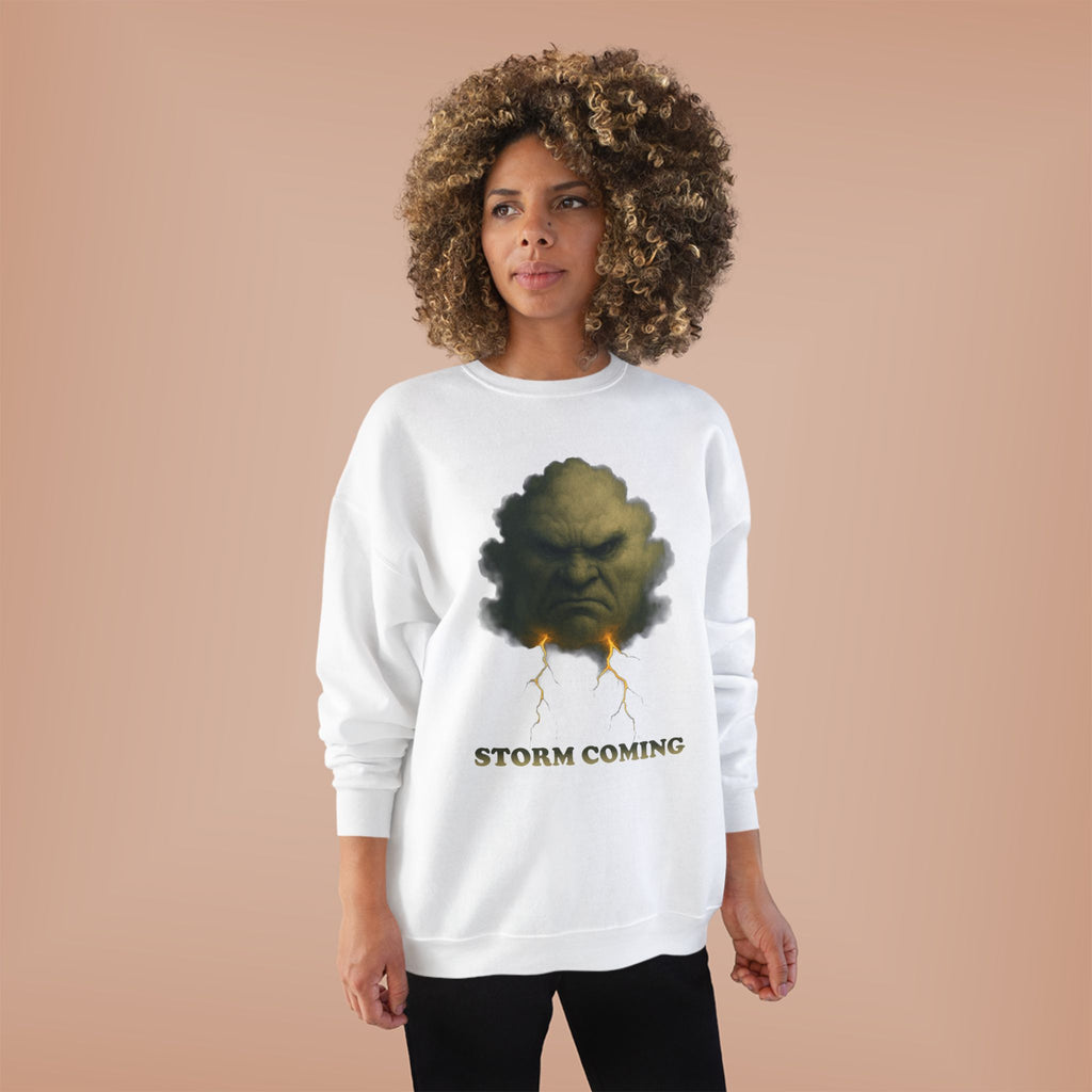 Storm Coming Sweatshirt — Angry Cloud Graphic Crewneck
