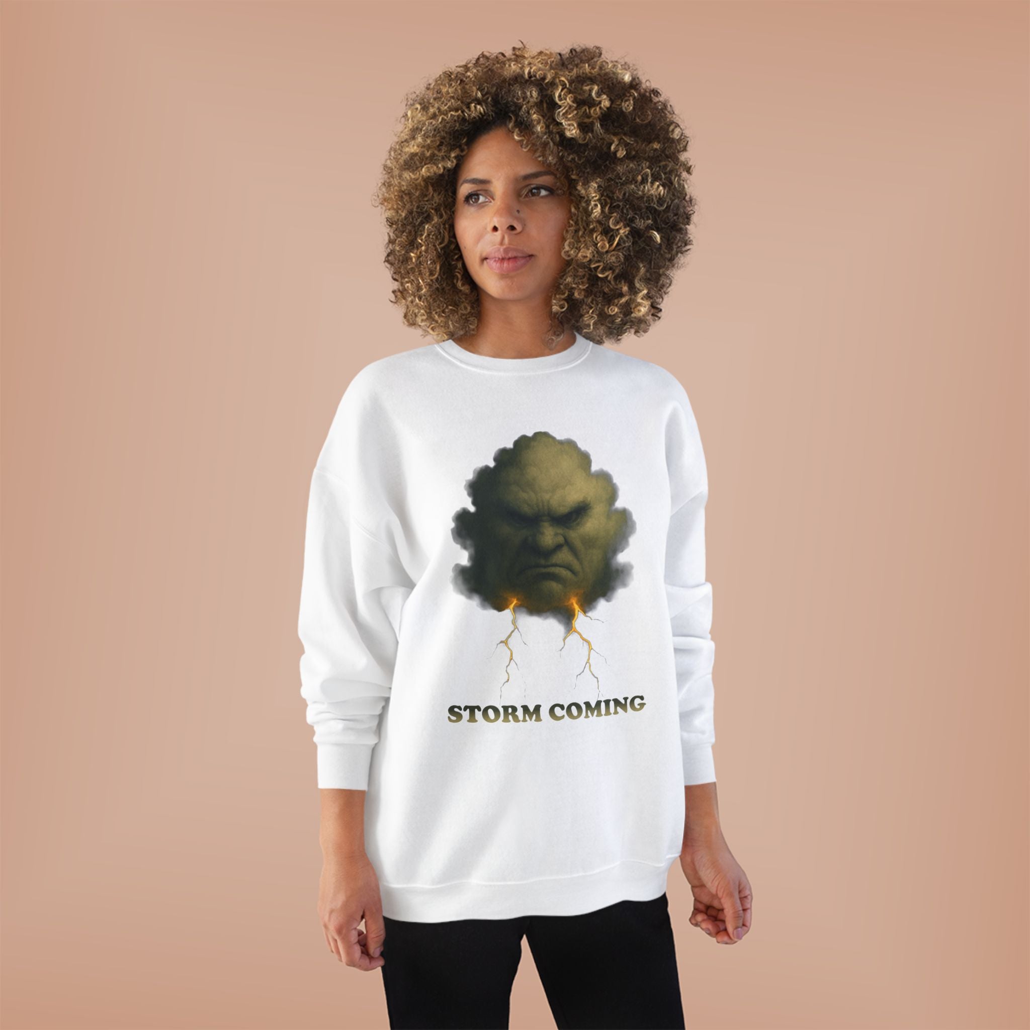 Storm Coming Sweatshirt — Angry Cloud Graphic Crewneck
