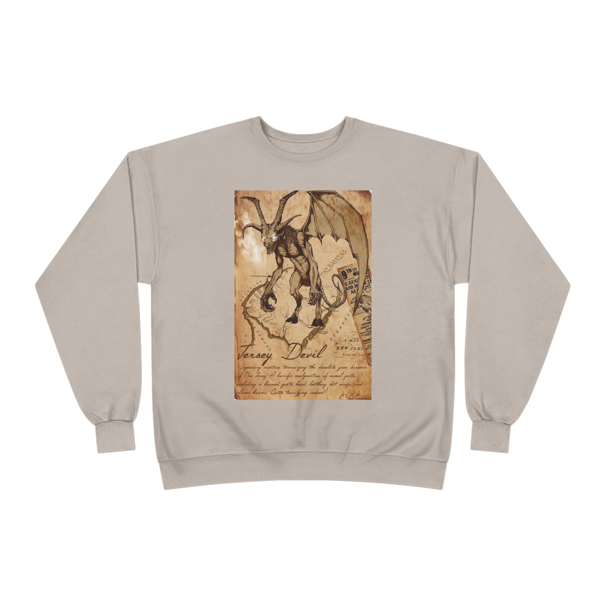 Vintage Demon Sketch Crewneck Sweatshirt