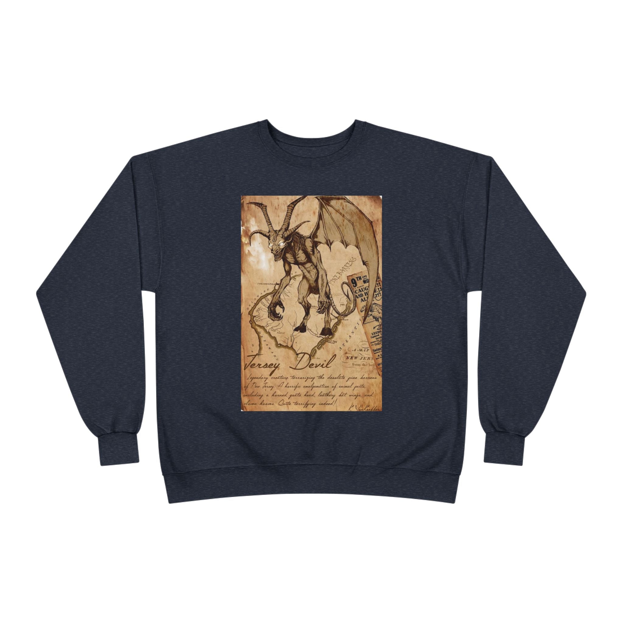 Vintage Demon Sketch Crewneck Sweatshirt