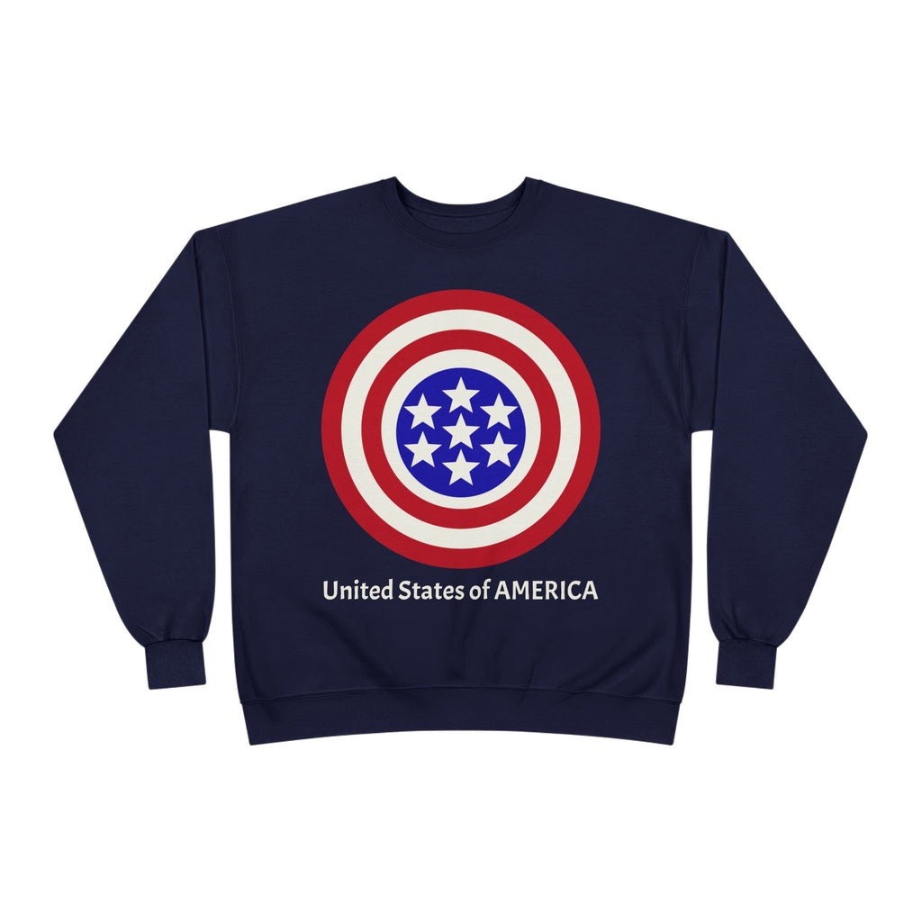 Copy of American Target Crewneck Sweatshirt — "United States of AMERICA" Patriotic Graphic