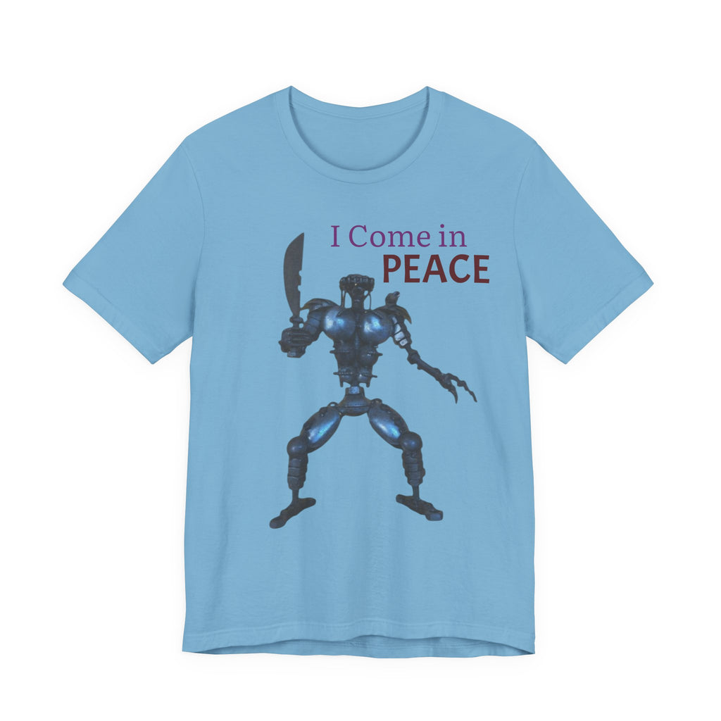 T-Shirt — I Come in Peace Robot Graphic Tee