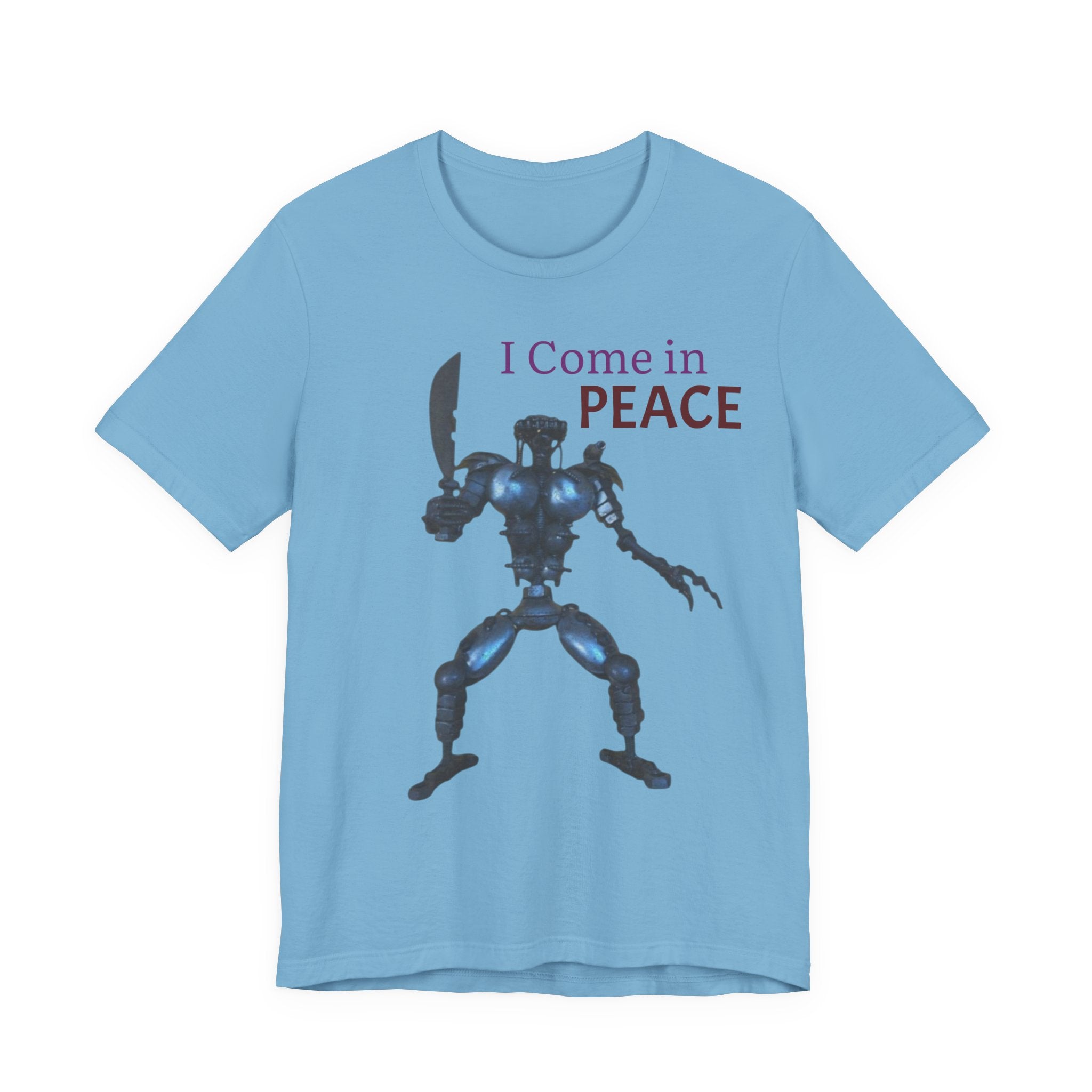T-Shirt — I Come in Peace Robot Graphic Tee