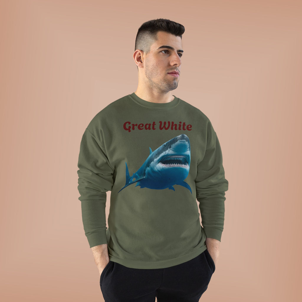 Great White Shark Crewneck Sweatshirt