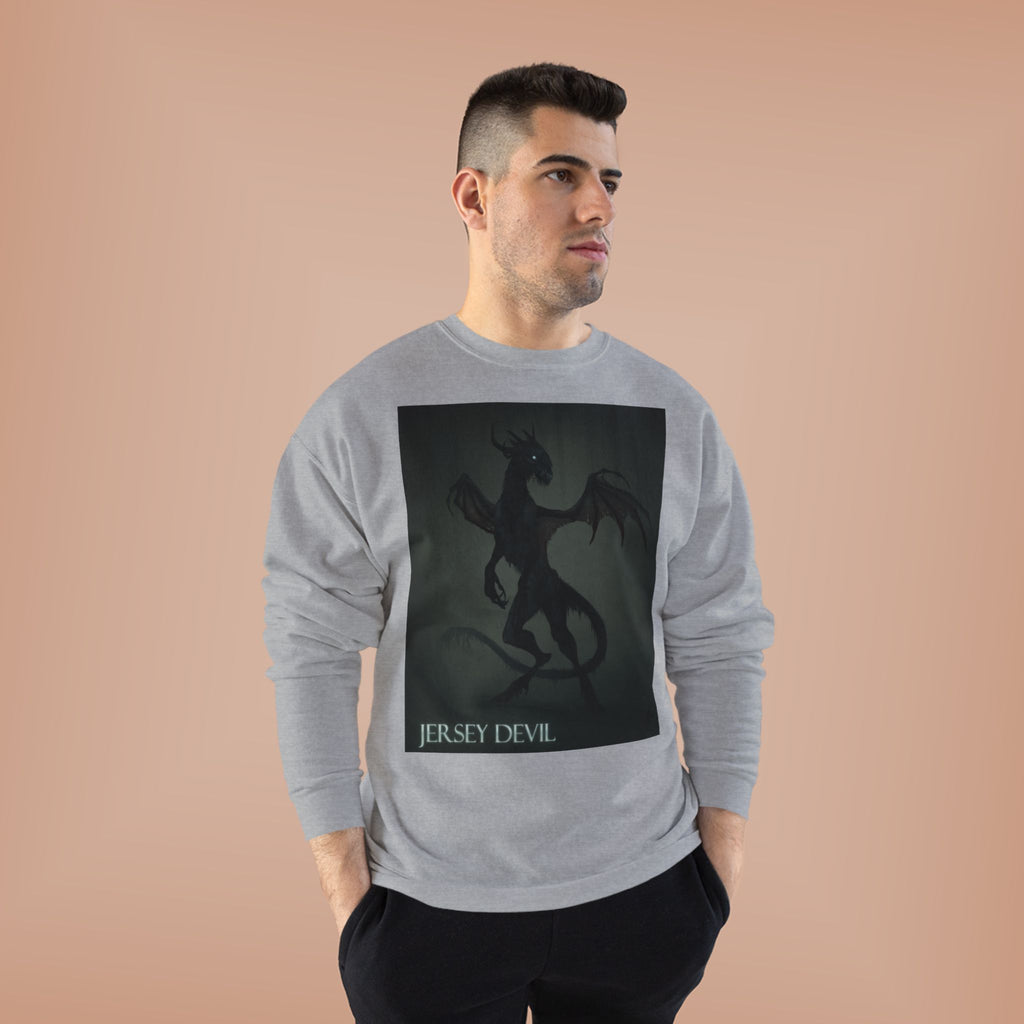 Jersey Devil Crewneck Sweatshirt – Gothic Cryptid Graphic Pullover