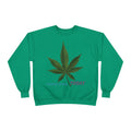 Cannabis Leaf Crewneck Sweatshirt — "Smoke Smart Today"