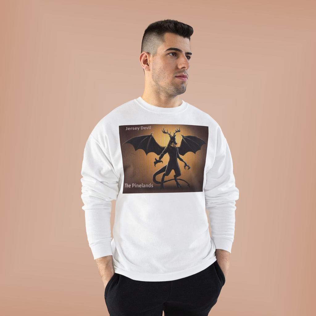 Devil Dragon Crewneck Sweatshirt – "The Firelands" Gothic Fantasy Graphic