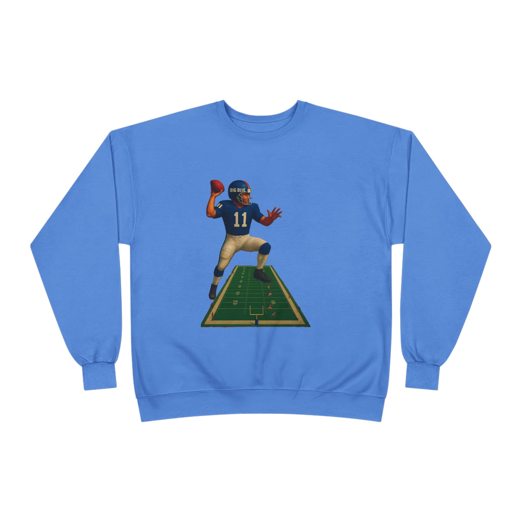 Football Quarterback Graphic Crewneck Sweatshirt