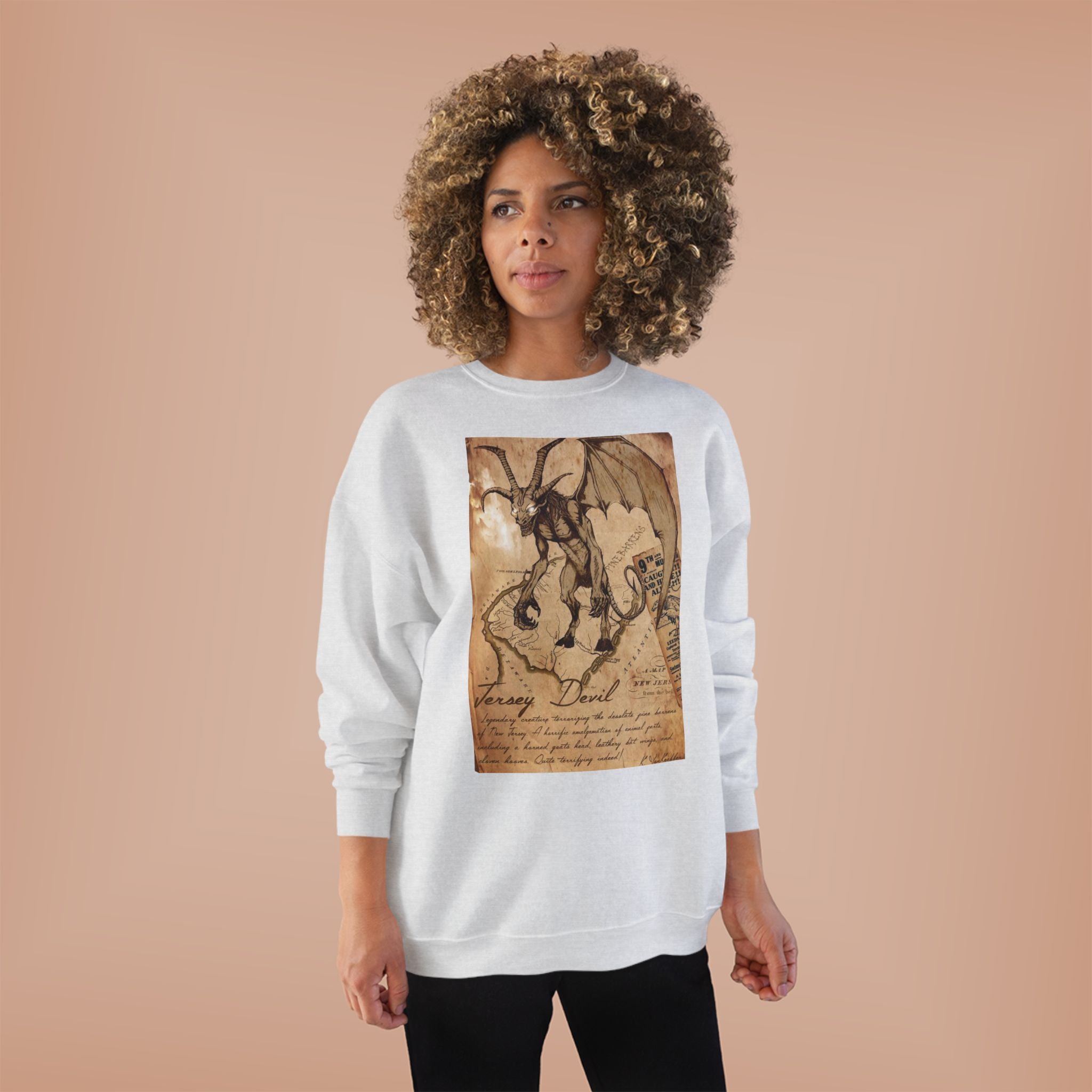 Vintage Demon Sketch Crewneck Sweatshirt