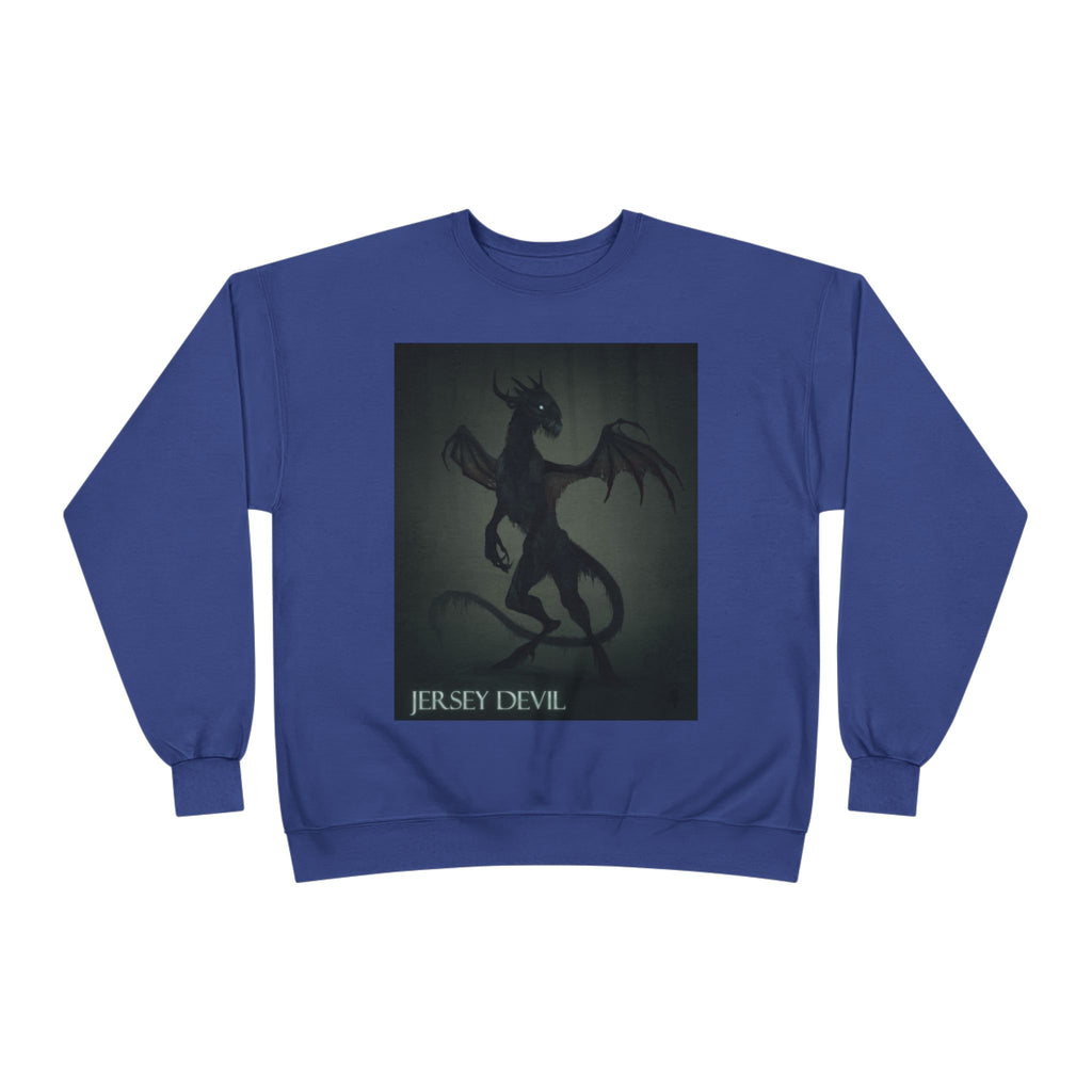 Jersey Devil Crewneck Sweatshirt – Gothic Cryptid Graphic Pullover