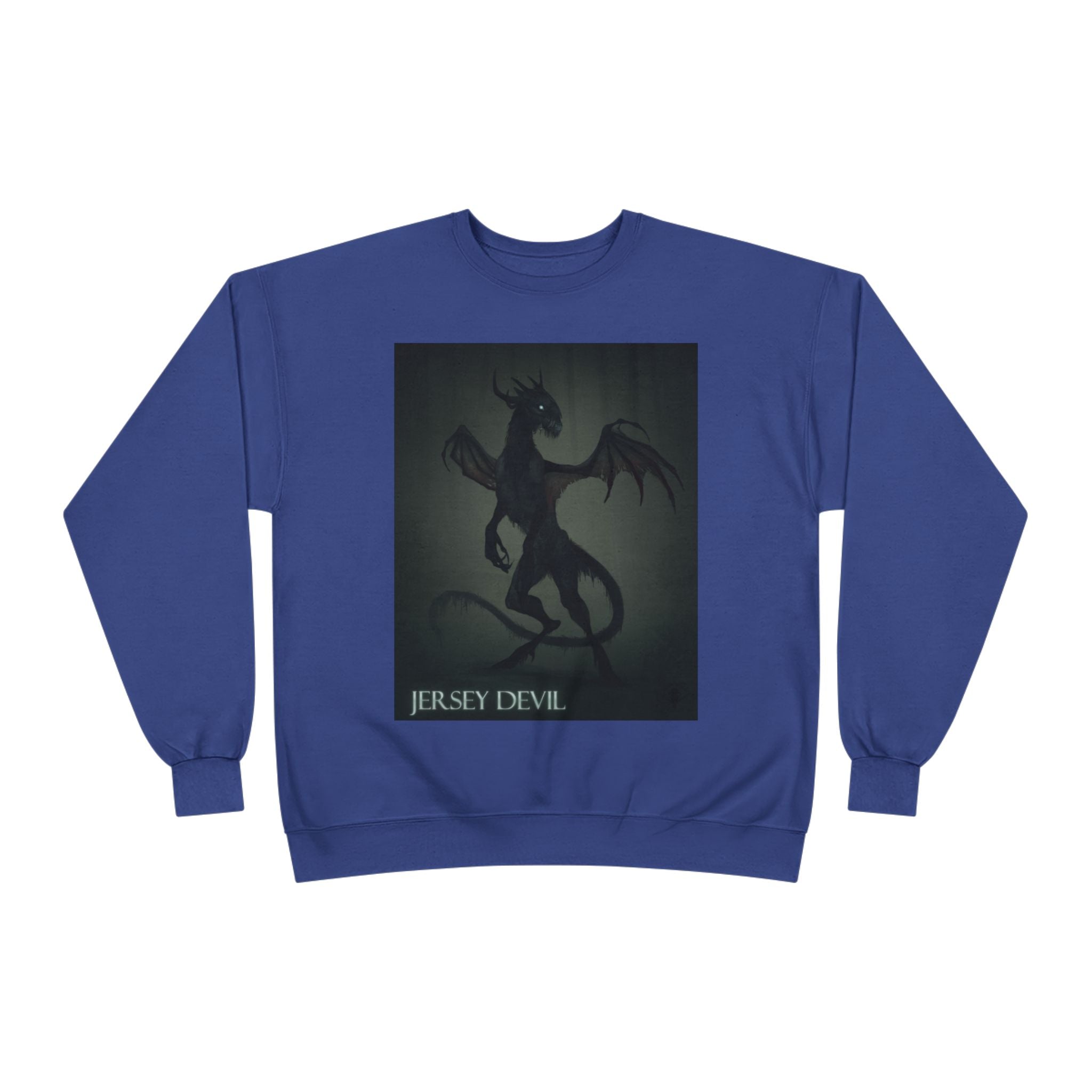 Jersey Devil Crewneck Sweatshirt – Gothic Cryptid Graphic Pullover