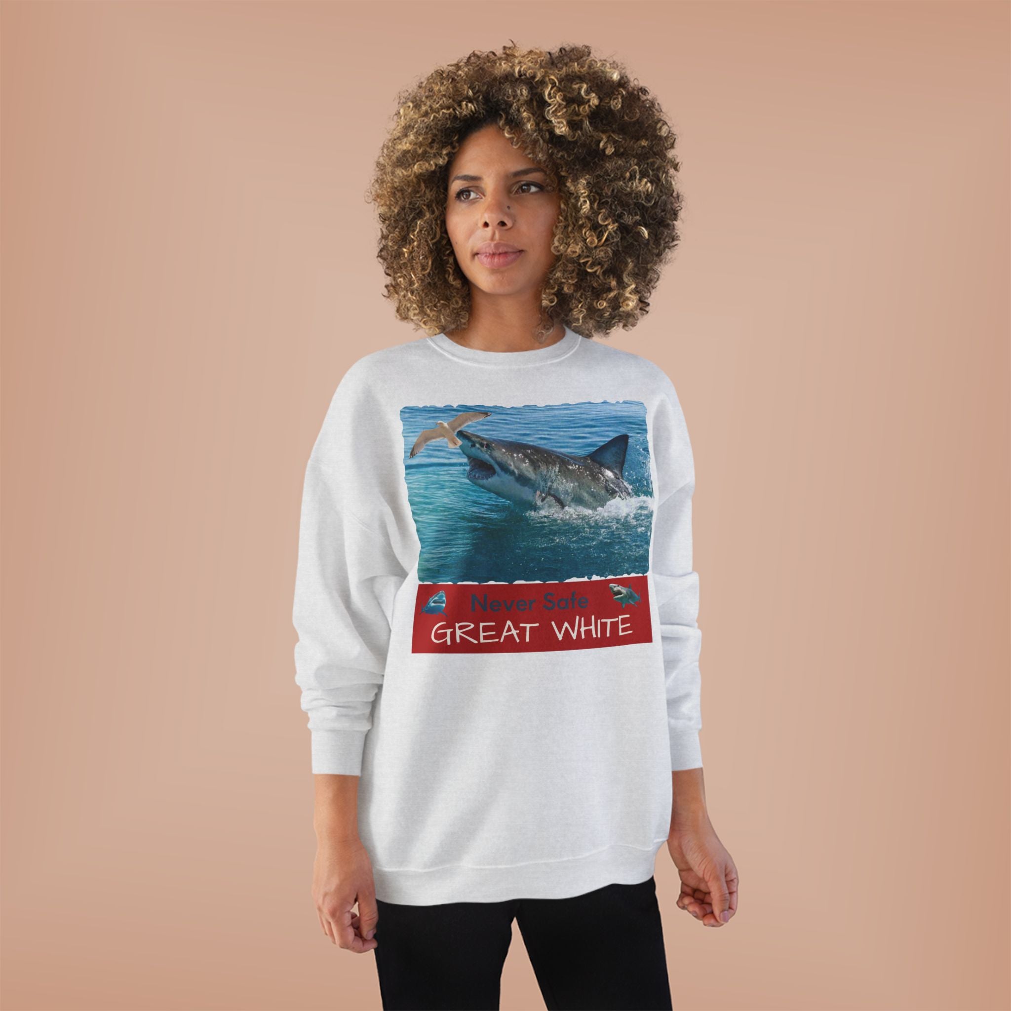 Great White Shark Crewneck Sweatshirt