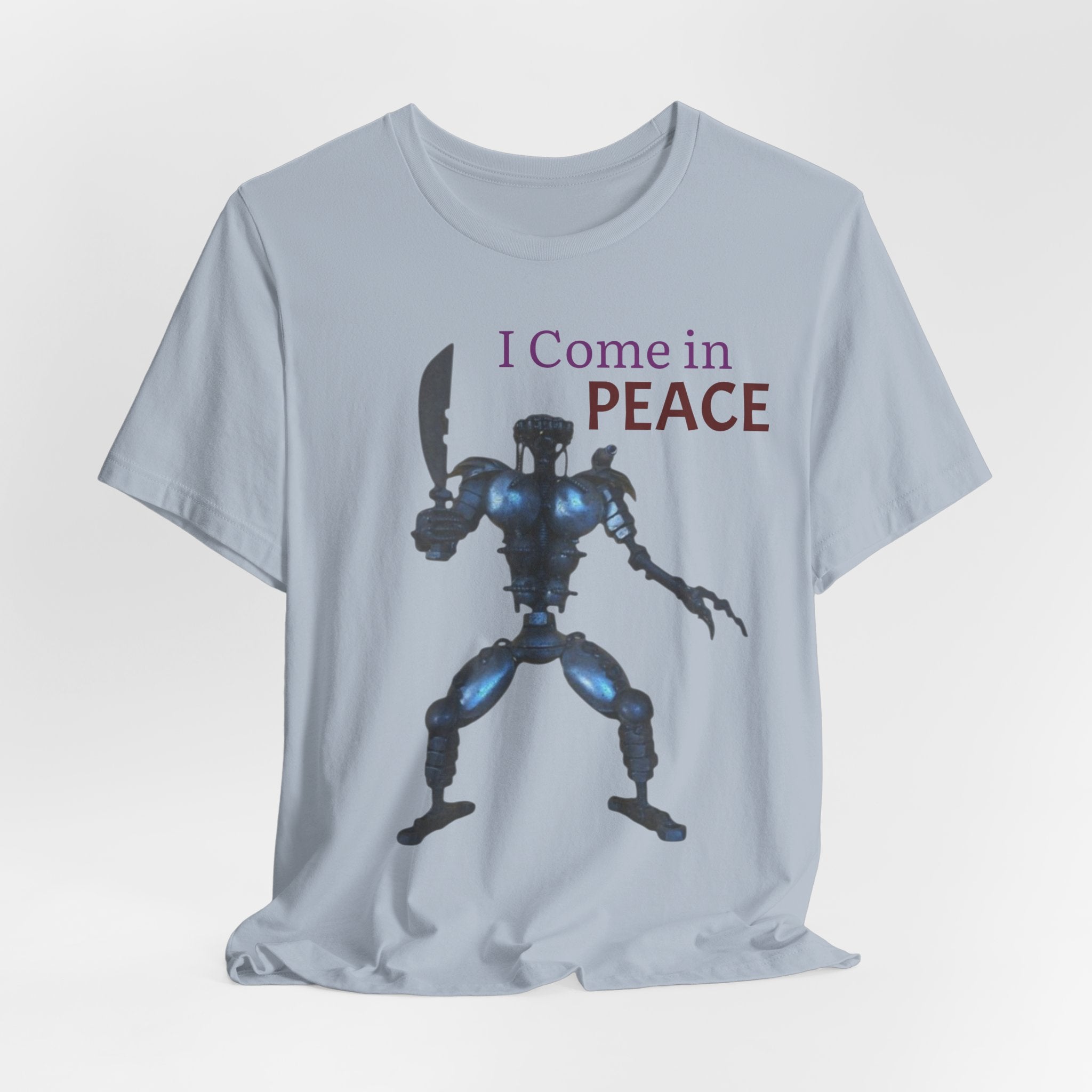 T-Shirt — I Come in Peace Robot Graphic Tee
