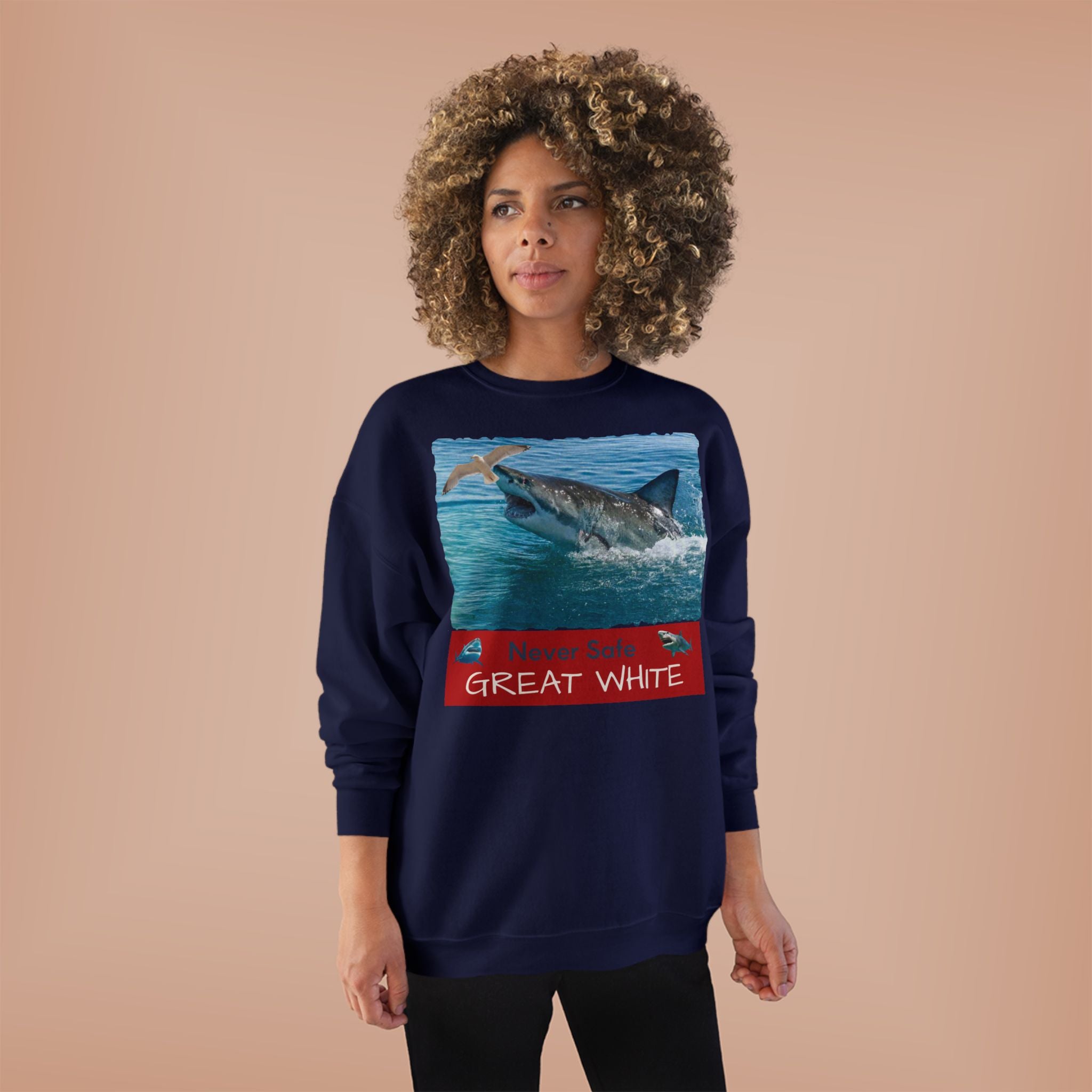 Great White Shark Crewneck Sweatshirt
