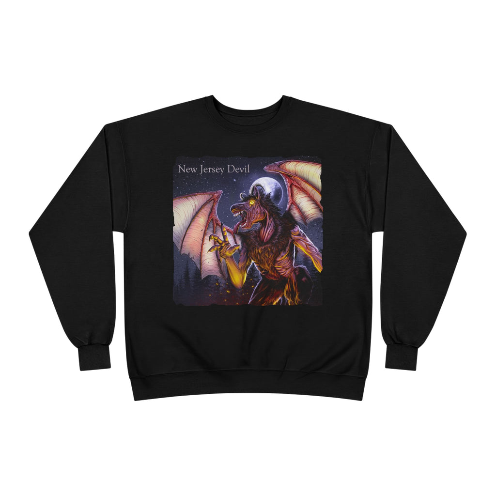 Dragon Graphic Sweatshirt — "New Jersey Dad" Fantasy Winged Creature Crewneck