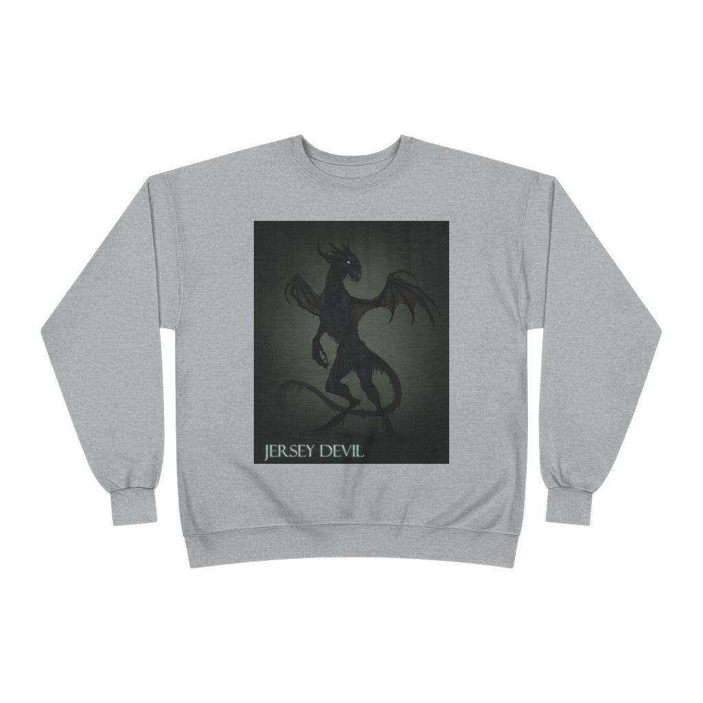 Jersey Devil Crewneck Sweatshirt – Gothic Cryptid Graphic Pullover